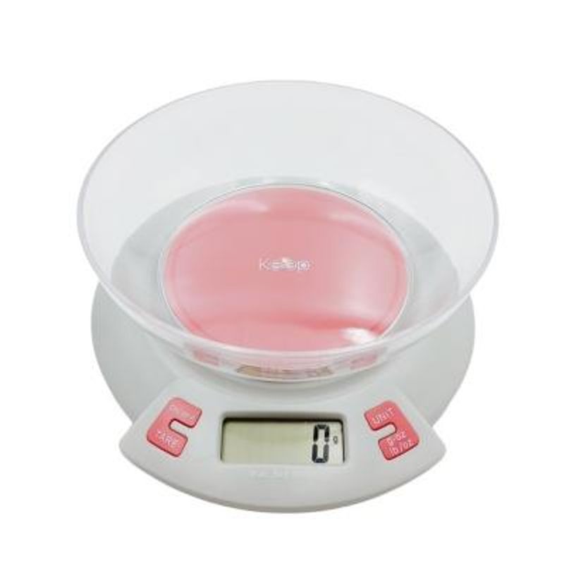 KEEP - Balanza de Cocina Digital 5 Kg - Rosa
