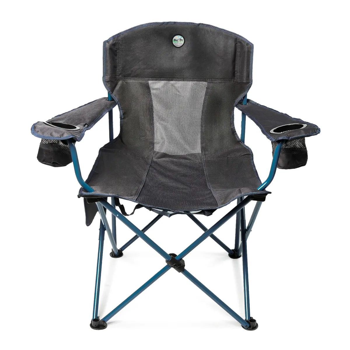 ATAKAMA OUTDOOR - Silla plegable de Camping Llaima XL GrisAzul Atakama Outdoor