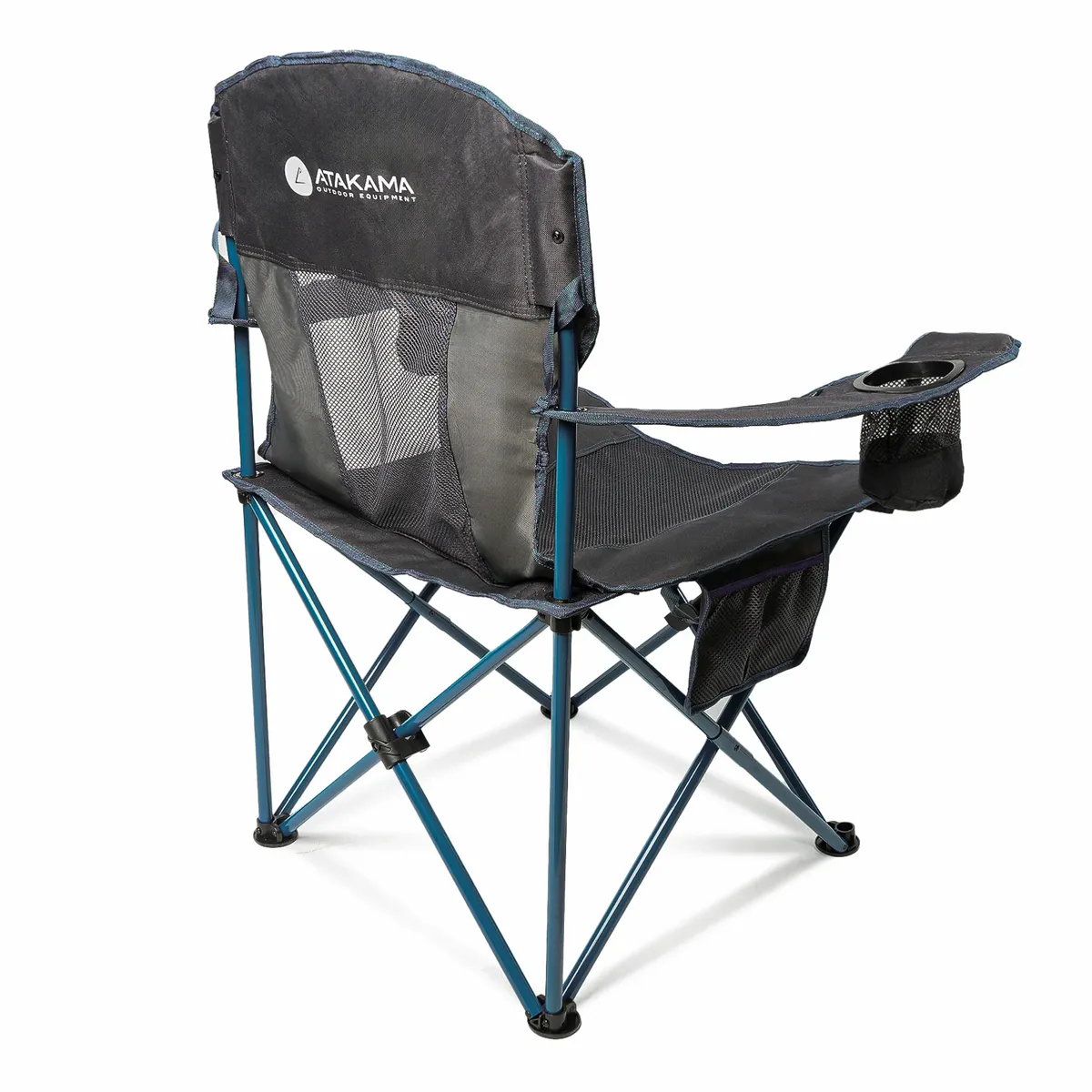 ATAKAMA OUTDOOR - Silla plegable de Camping Llaima XL GrisAzul Atakama Outdoor