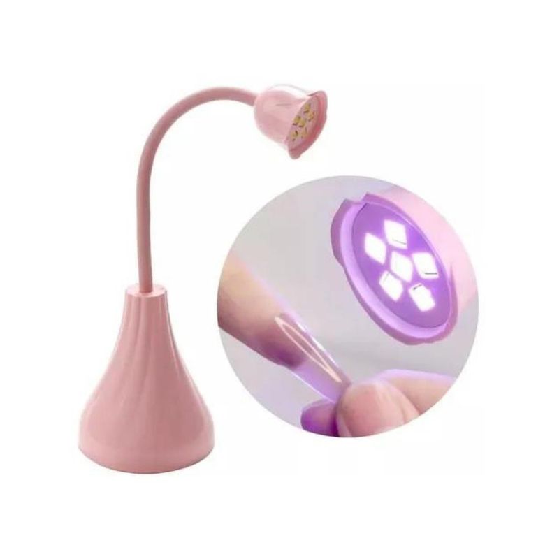 BLUUM - Lampara Inalámbrica Soft Gel X UV Led 18w Rosado