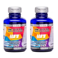 WINKLER NUTRITION - Multi Vitamínico ReVitta 2 Frascos 2x60 Capsulas Winkler