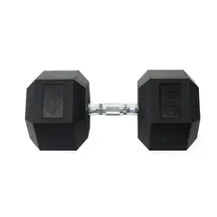 ATLETIS - Mancuerna Hexagonal 50 Kg Negro