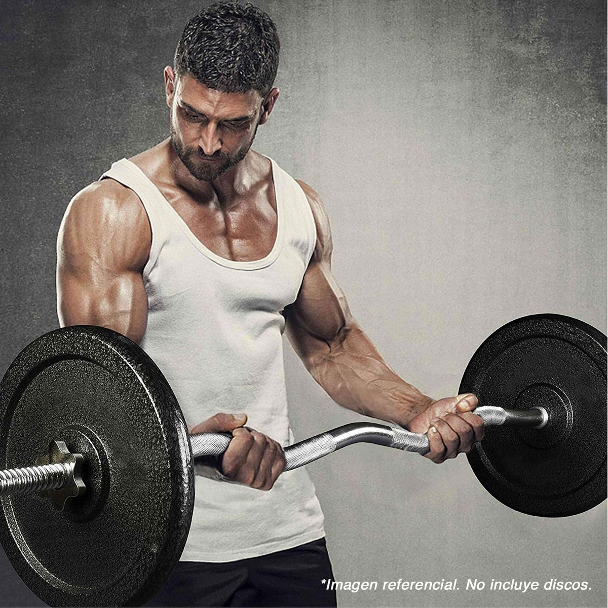 ATLETIS - Barra Curva Z 120 cm Plateado