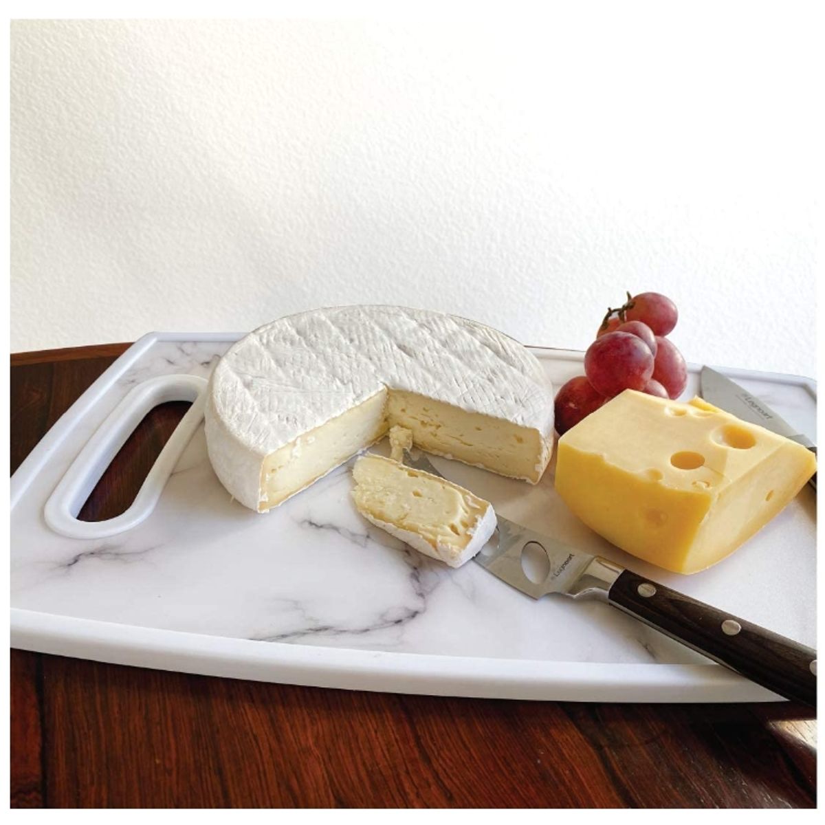 GENERICO - Tabla Cortar Plastica Profesional Diseño De Marmol