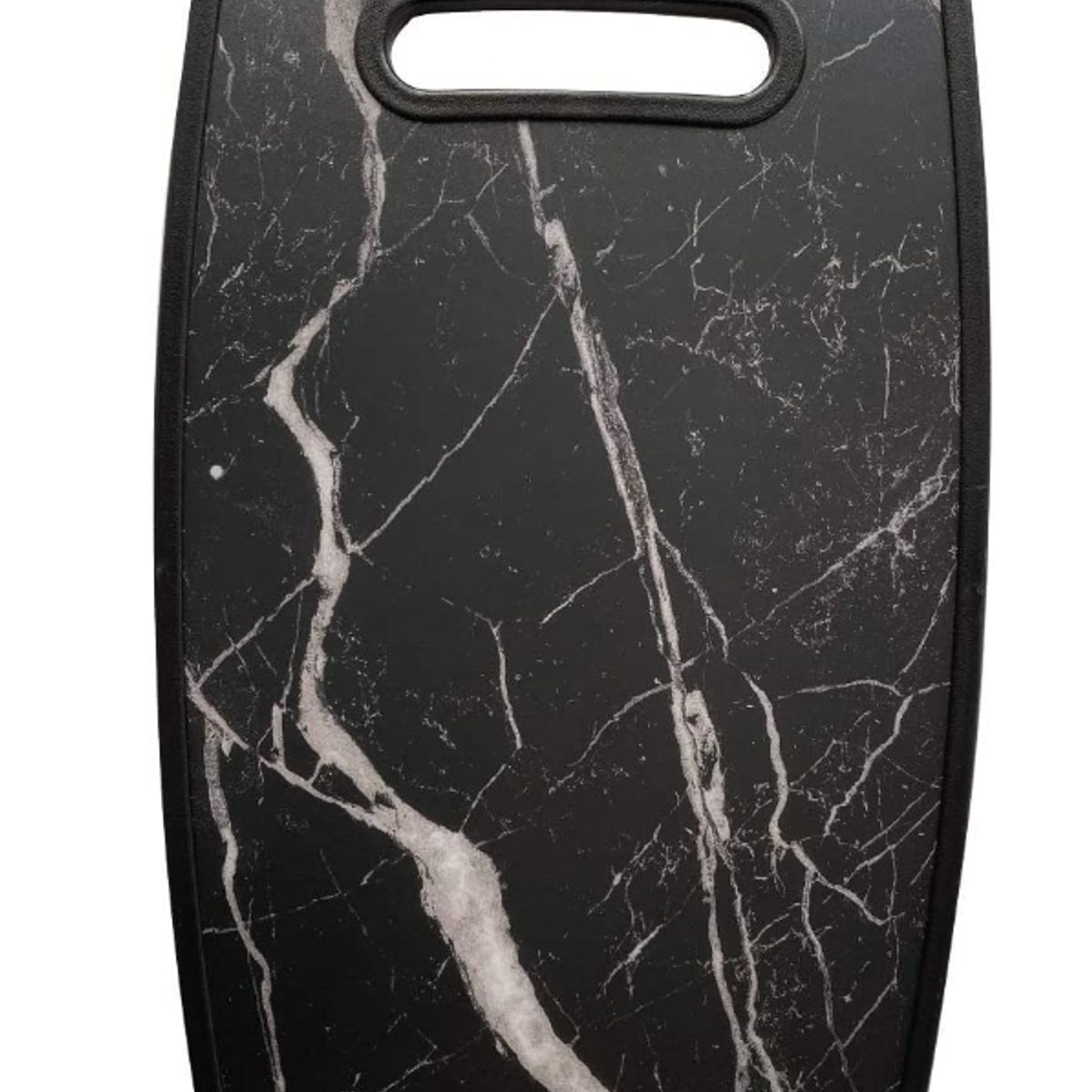 GENERICO - Tabla Cortar Plastica Profesional Diseño De Marmol NEGRO