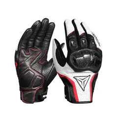 MOTOWOLF - Guantes de Cuero para motociclismo 0305