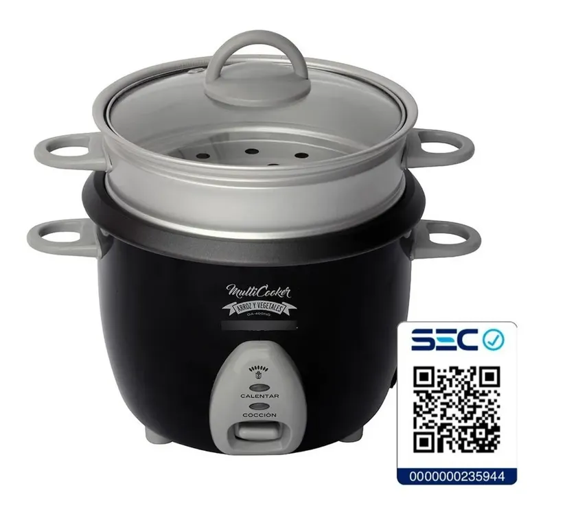 SINDELEN Olla Arrocera con Vaporera Oa-400ng 6 Tazas