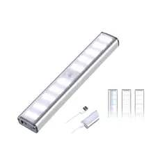 GENERICO - Luz LED Recargable con Sensor de Movimiento Iluminación Inteligente