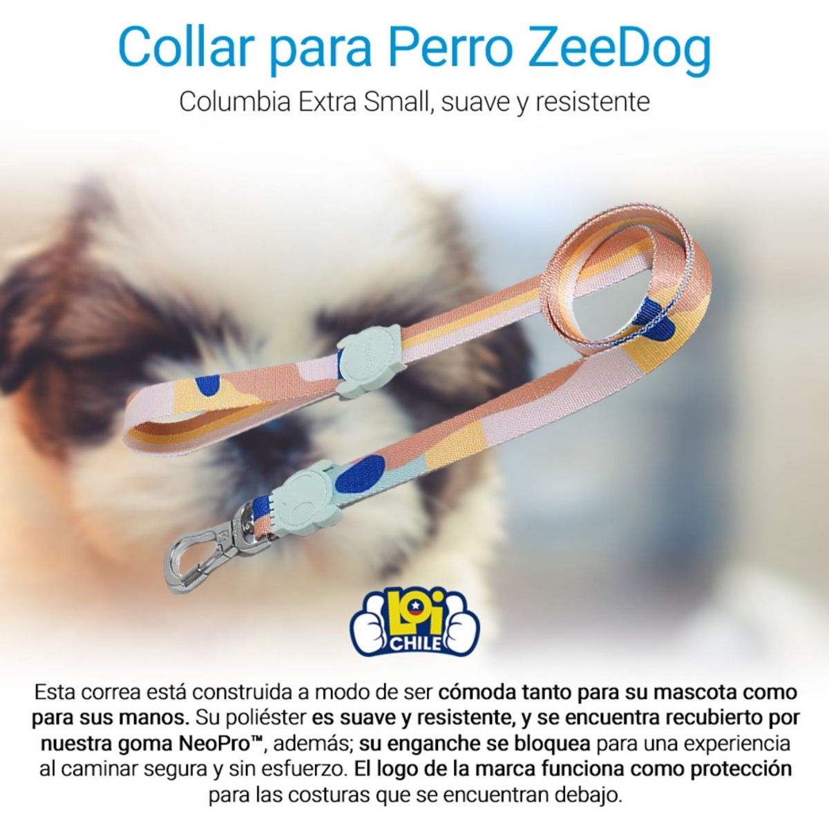 ZEEDOG - Correa Para Perro Zedoog Columbia Extra Small ZEEDOG