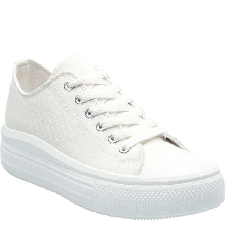 Zapatilla Lona Blanco Mujer