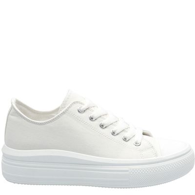 Imagen 2 del producto Zapatilla Mujer Lona Blanco