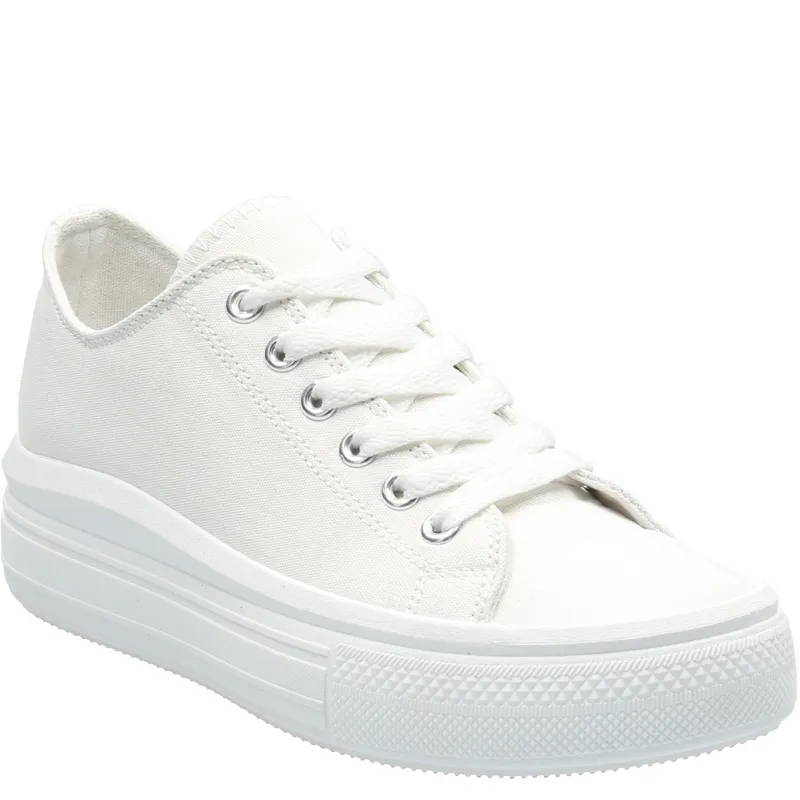 AZALEIA - Zapatilla Mujer Lona Blanco AZALEIA