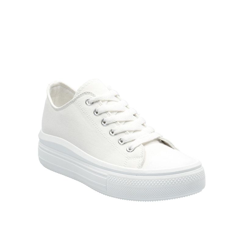 AZALEIA - Zapatilla Mujer Lona Blanco AZALEIA