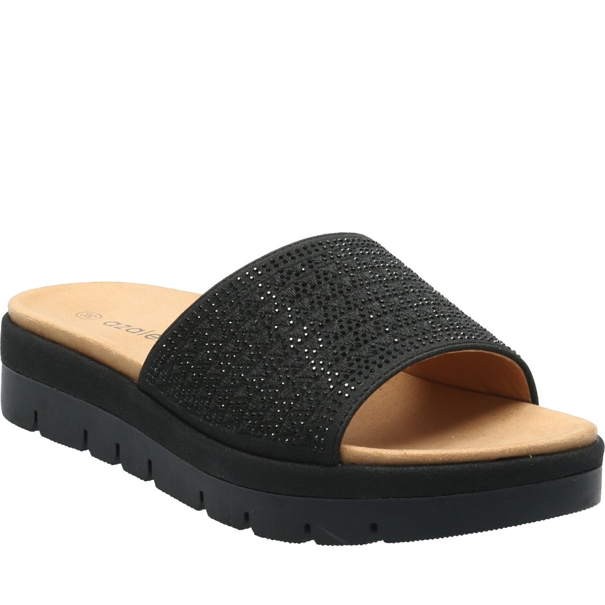 AZALEIA - Sandalia Mujer Relax Negro AZALEIA