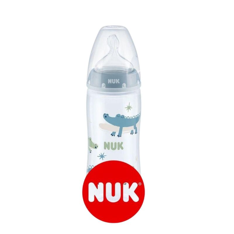 NUK - MAMADERA NUK FIRST CHOICE 150 ML CON SENSOR DE TEMP (AZUL)