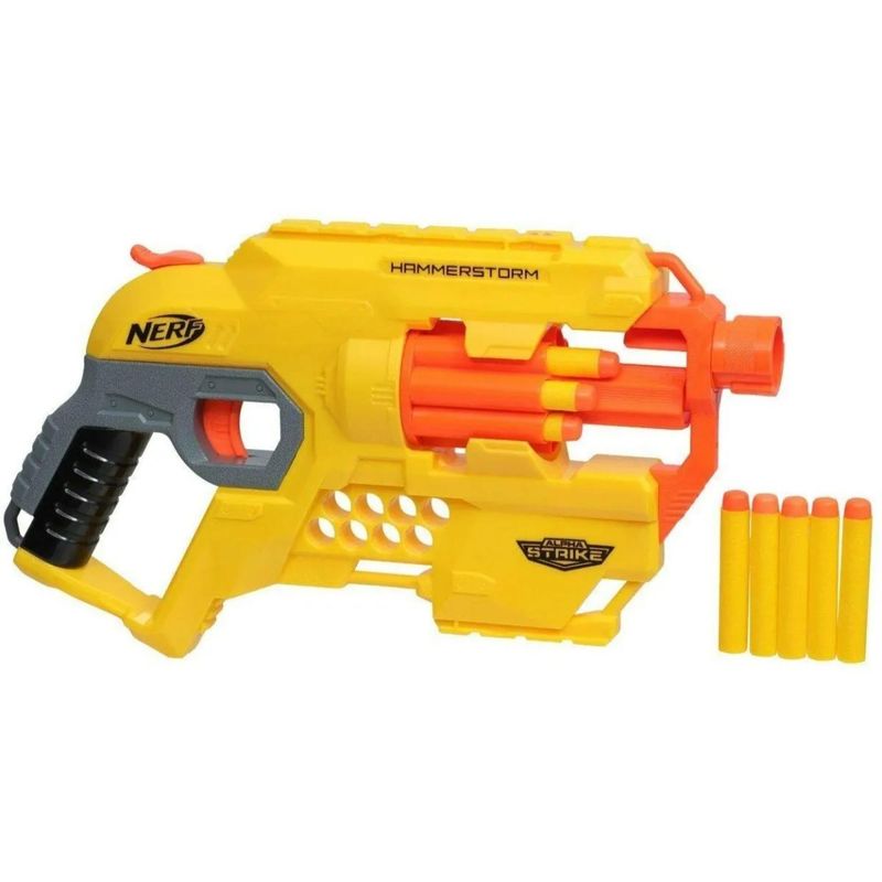 HASBRO - Juguete Nerf Alpha Strike Hammerstorm 8 Dardos Hasbro