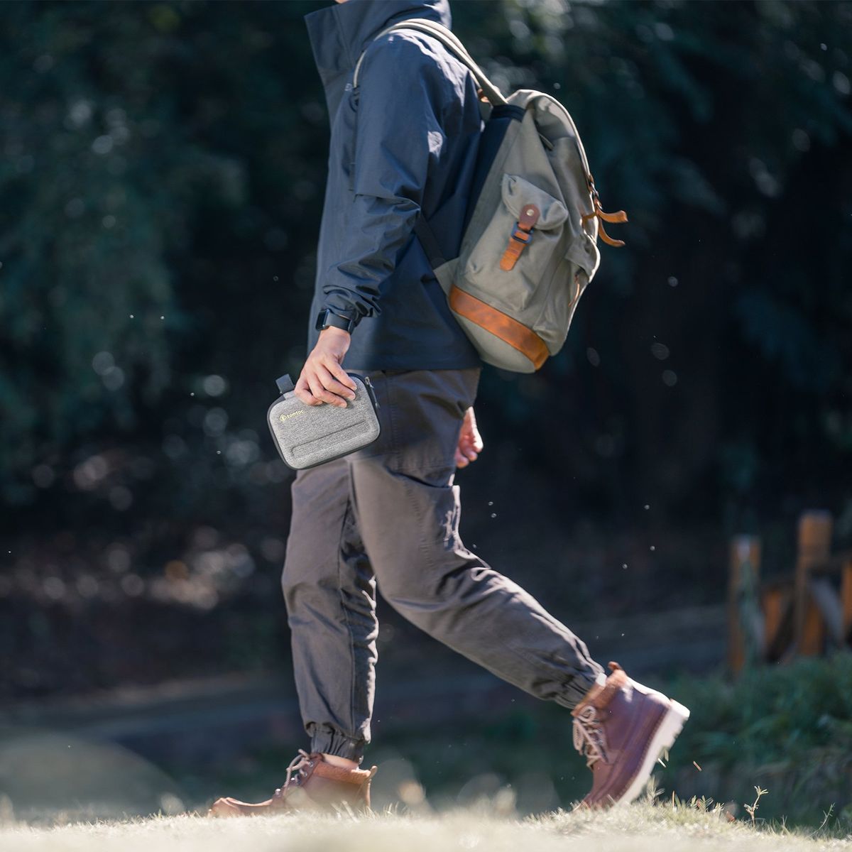 TOMTOC - Tomtoc Estuche de almacenamiento para cámara GoPro-Gris