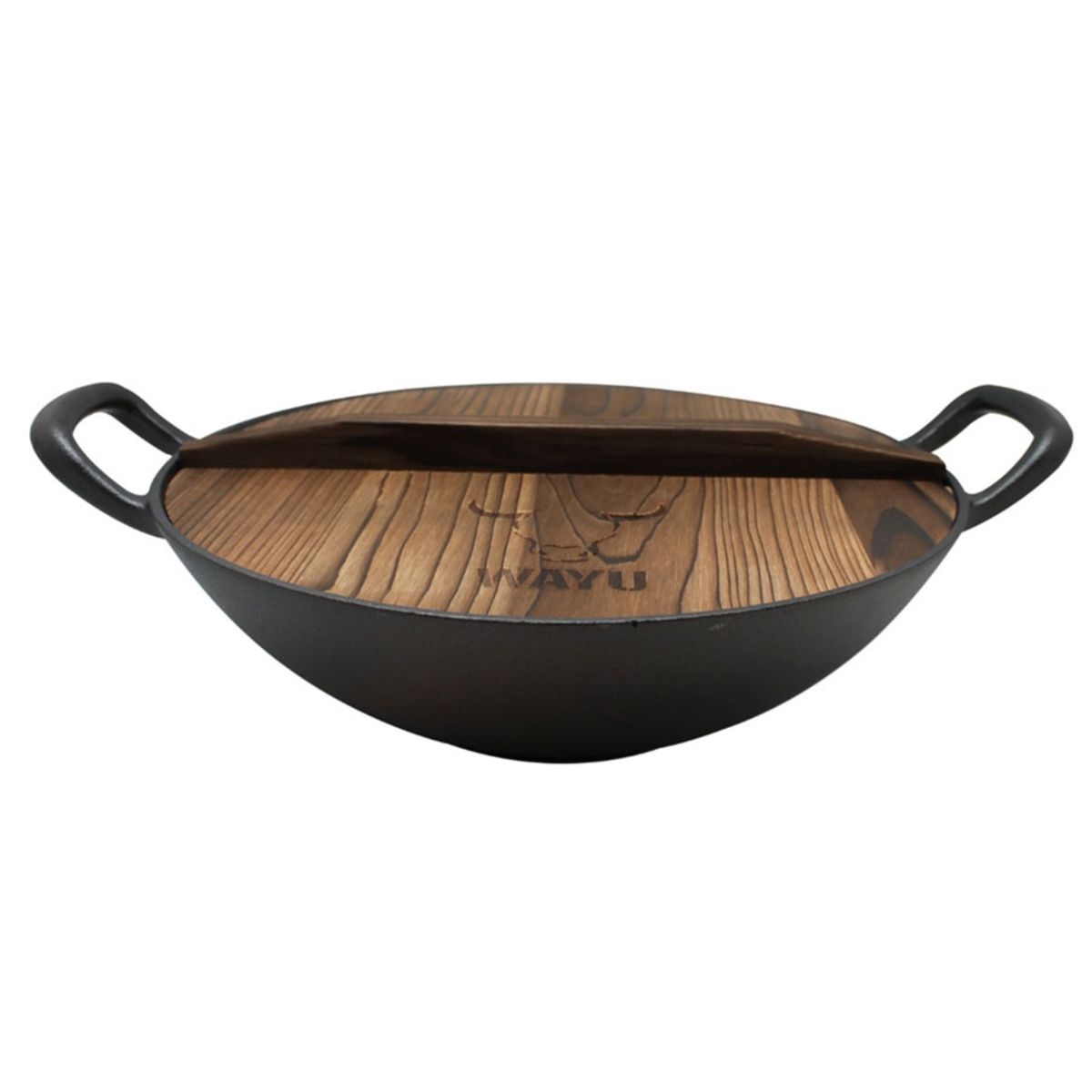 WAYU - Wok Con Tapa Wayu De Hierro Forjado 32 Cm WAYU