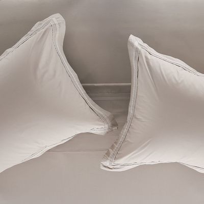 Imagen 2 del producto Sábana 300 Hilos Algodón Lisa Tape Visón 2 Plazas