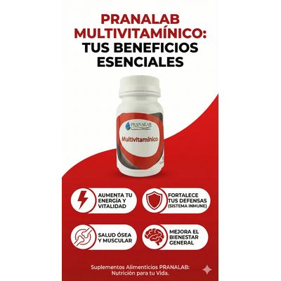 Imagen 2 del producto MULTIVITAMINICO 90 Cápsulas Pack 3 Frascos