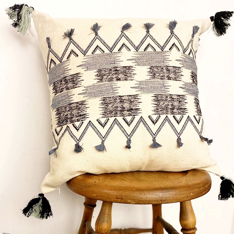 LIVING MARKET - Cojín Boho Algodón 50x50 cm Living Market
