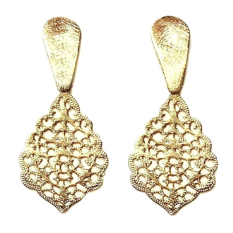 ANDREA COGGIOLA JOYAS - Aros Irina Enchapado Oro 18K