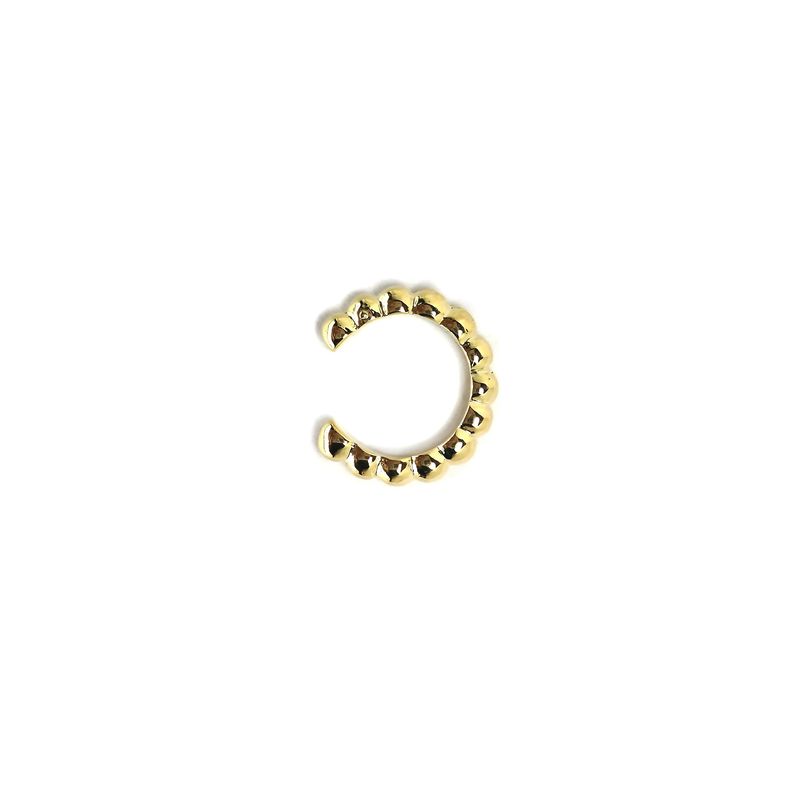 ANDREA COGGIOLA JOYAS - Aro Piercing Pelotita Enchapado Oro 18K