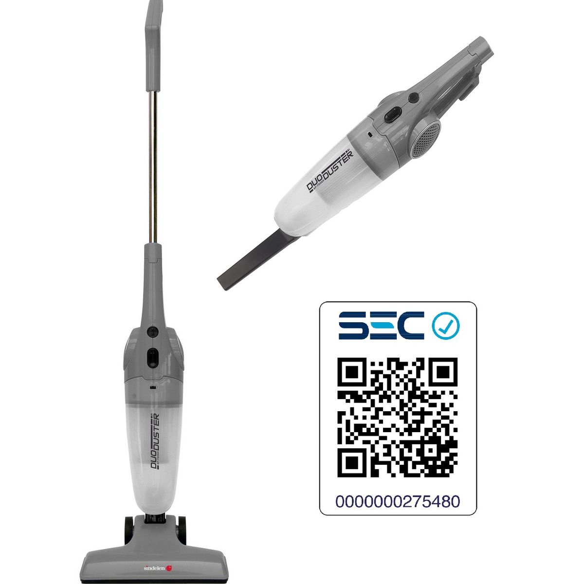 SINDELEN - Aspiradora Vertical 2 En 1 Sindelen Ap-700GR 0,5 Lts 700w Ciclónica