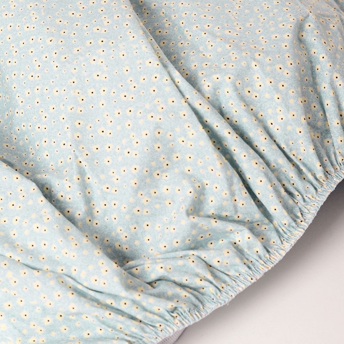 NINA HERRERA - Sábana Estampada Sarita Verde Agua 220 Hilos 1,5 Plaza