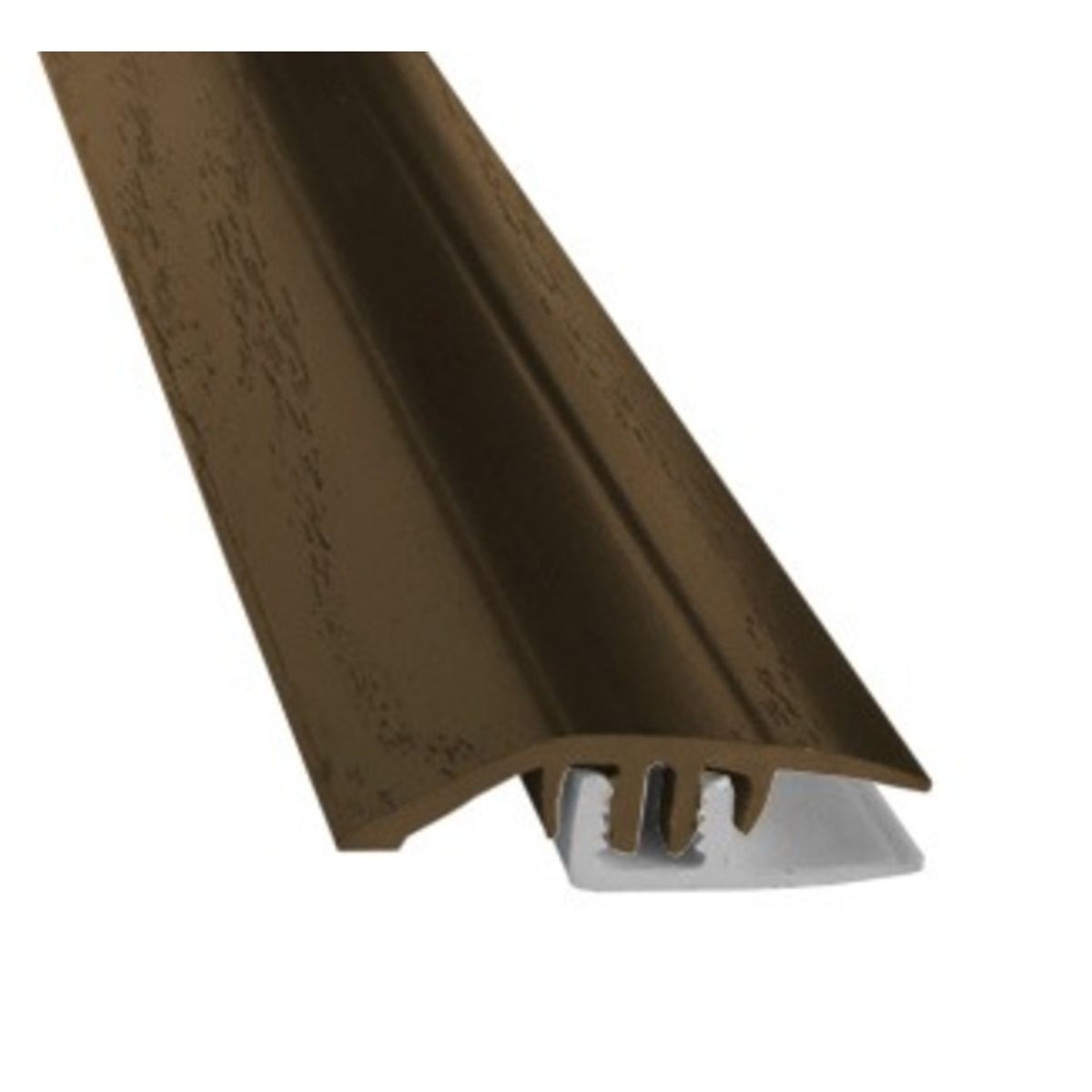 DVP - Cubrejunta Desnivel Rígido Pro 40x8mm 3mts 10un Nogal Dvp.