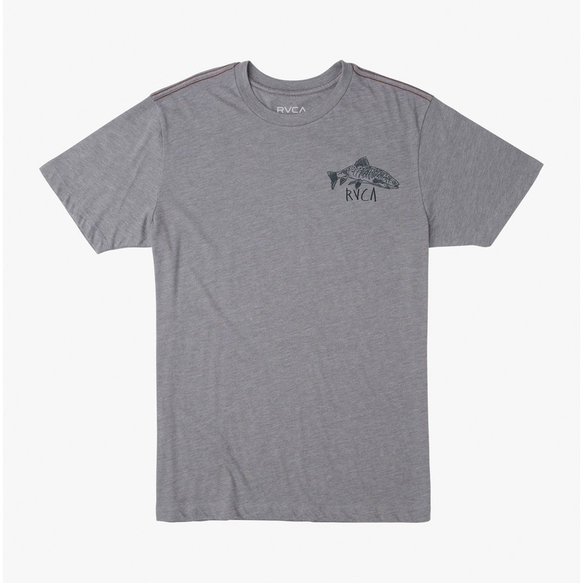 RVCA - Polera M/C Hombre Downstream Gris RVCA