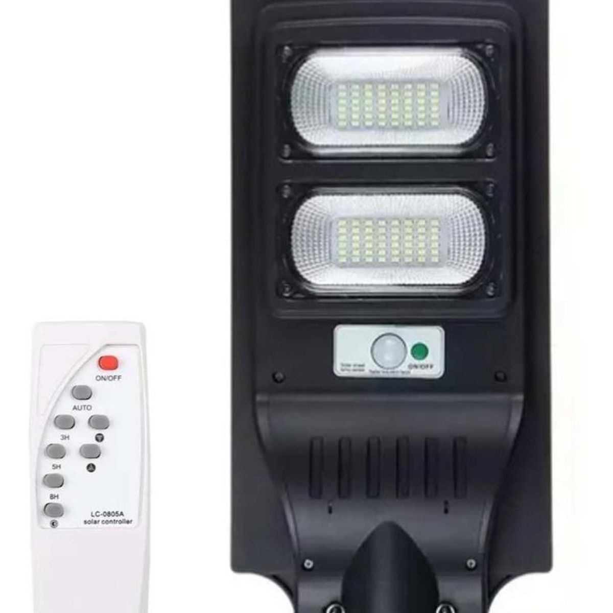 DETODOYMAS - Foco Led Solar 80w c/sensor Movimiento + Soporte + Control DETODOYMAS