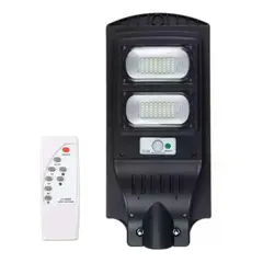 DETODOYMAS - Foco Led Solar 80w c/sensor Movimiento + Soporte + Control
