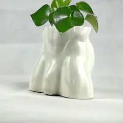 MALMAISON - Macetero cerámica esmaltada escultura torso hombre