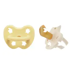 HEVEA - 2 Pack Chupete de caucho Ortodoncia 3-36 meses