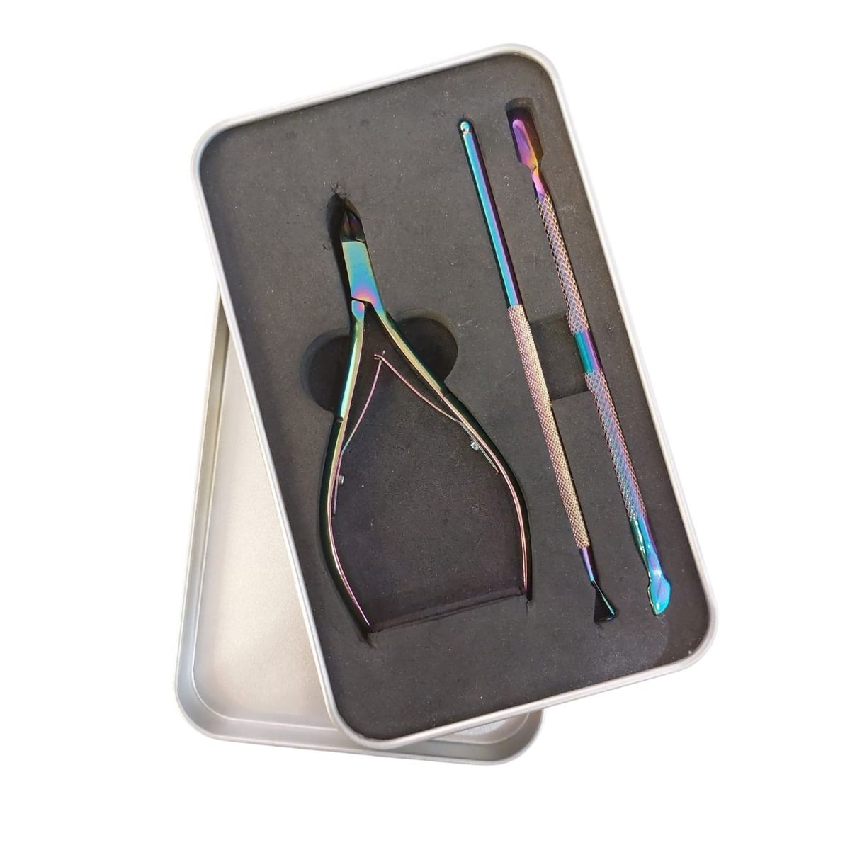 GENERICO - Set De Alicate Corta Cutículas Y Repujadores Tornasol