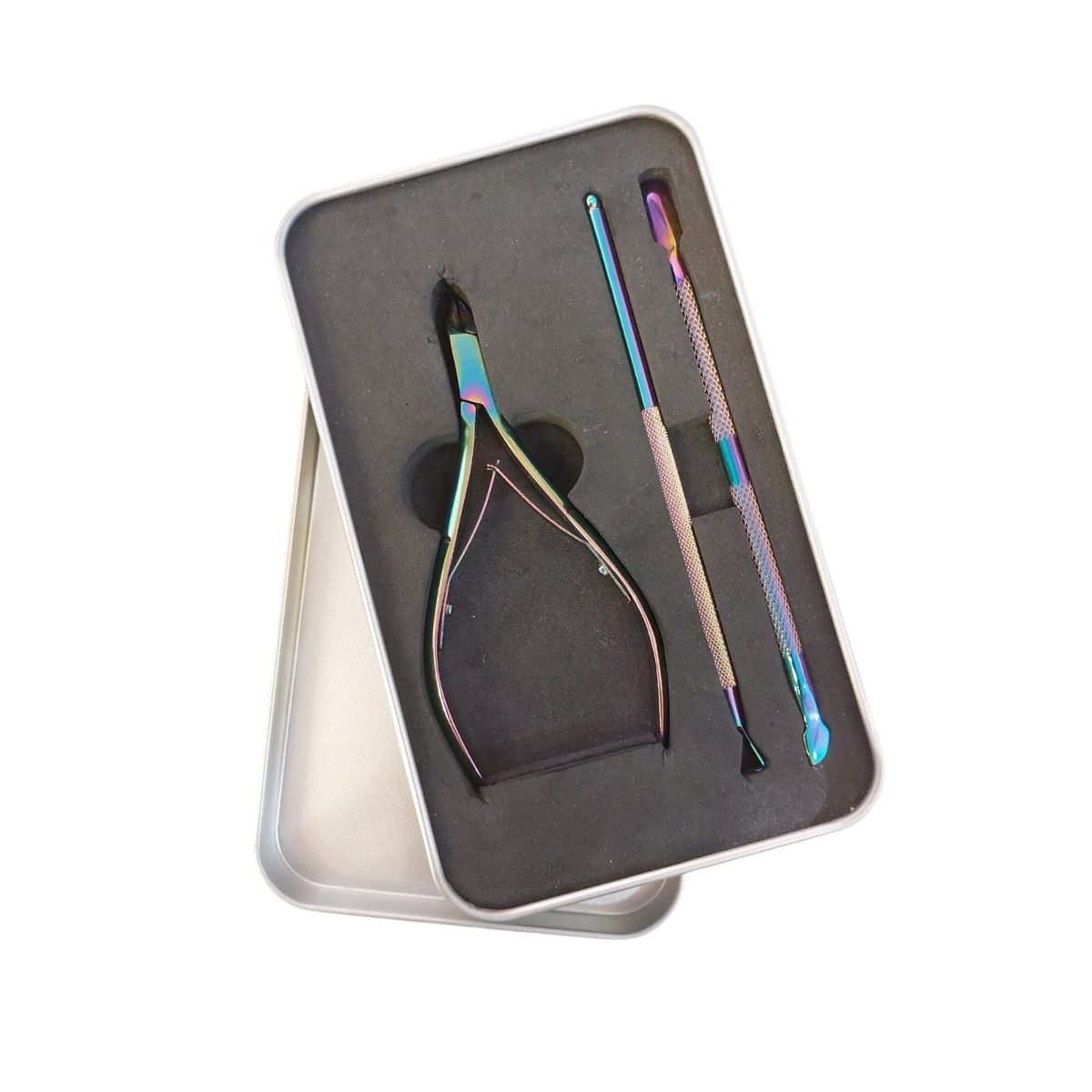 GENERICO - Set De Alicate Corta Cutículas Y Repujadores Tornasol