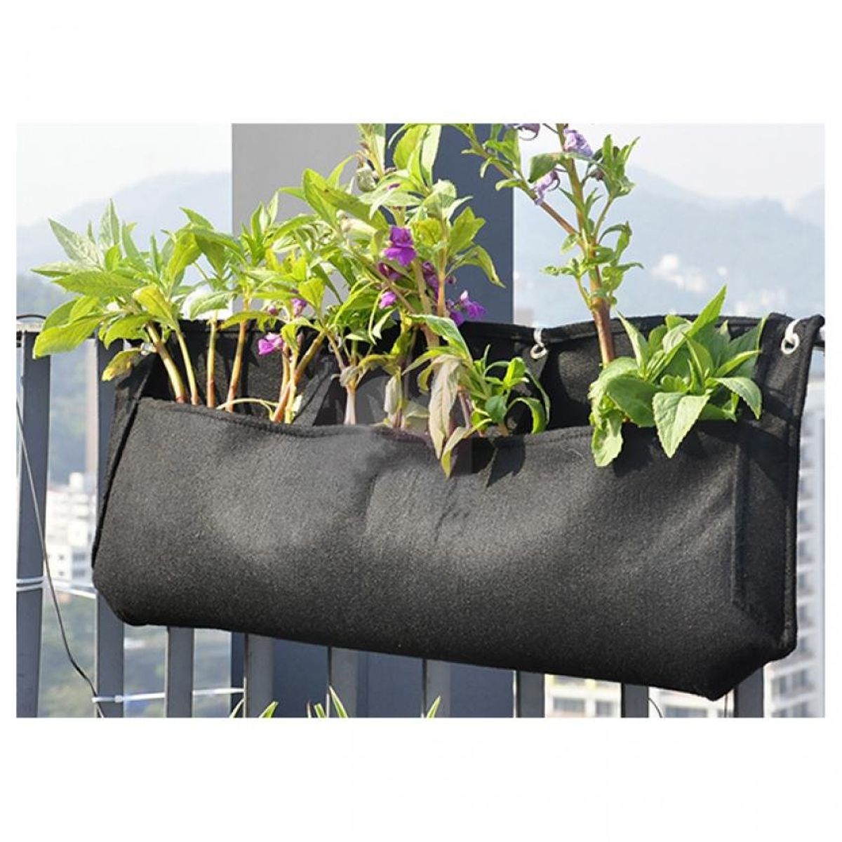 DECOGREEN - Jardín vertical / huerto urbano 4 bolsillos horizontal