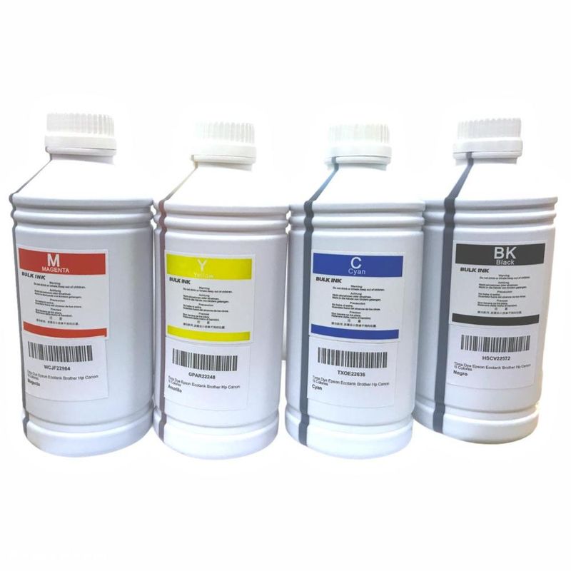 DETODOYMAS - Pack de 4 Litros de Tinta Dye Premium Universal DETODOYMAS