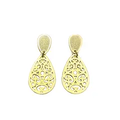 ANDREA COGGIOLA JOYAS - Aros Eugenia Enchapado Oro 18K