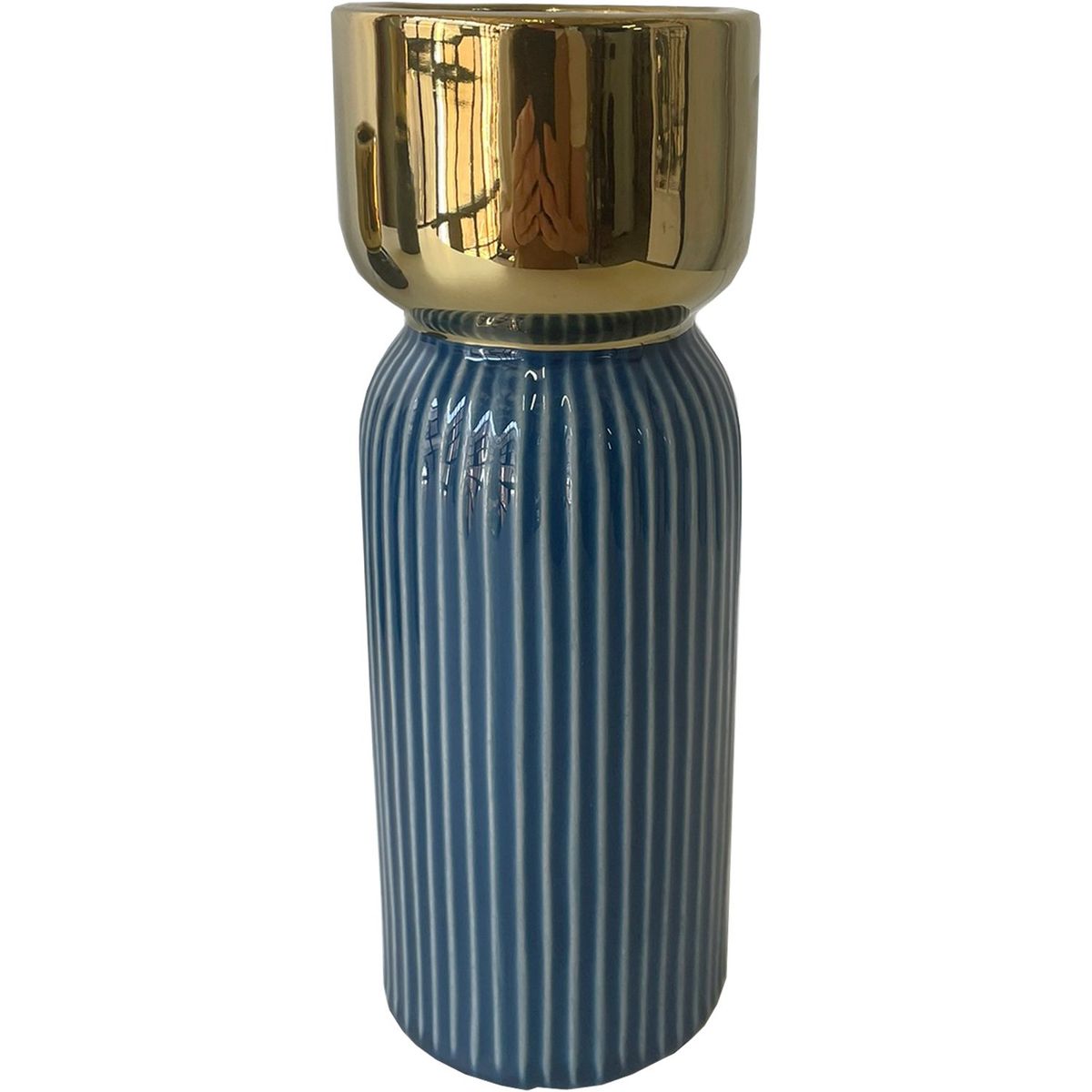 MALLORCA - Jarrón Decorativo Berna Alto Azul