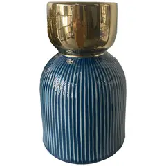 MALLORCA - Jarrón Decorativo Berna Grande Azul