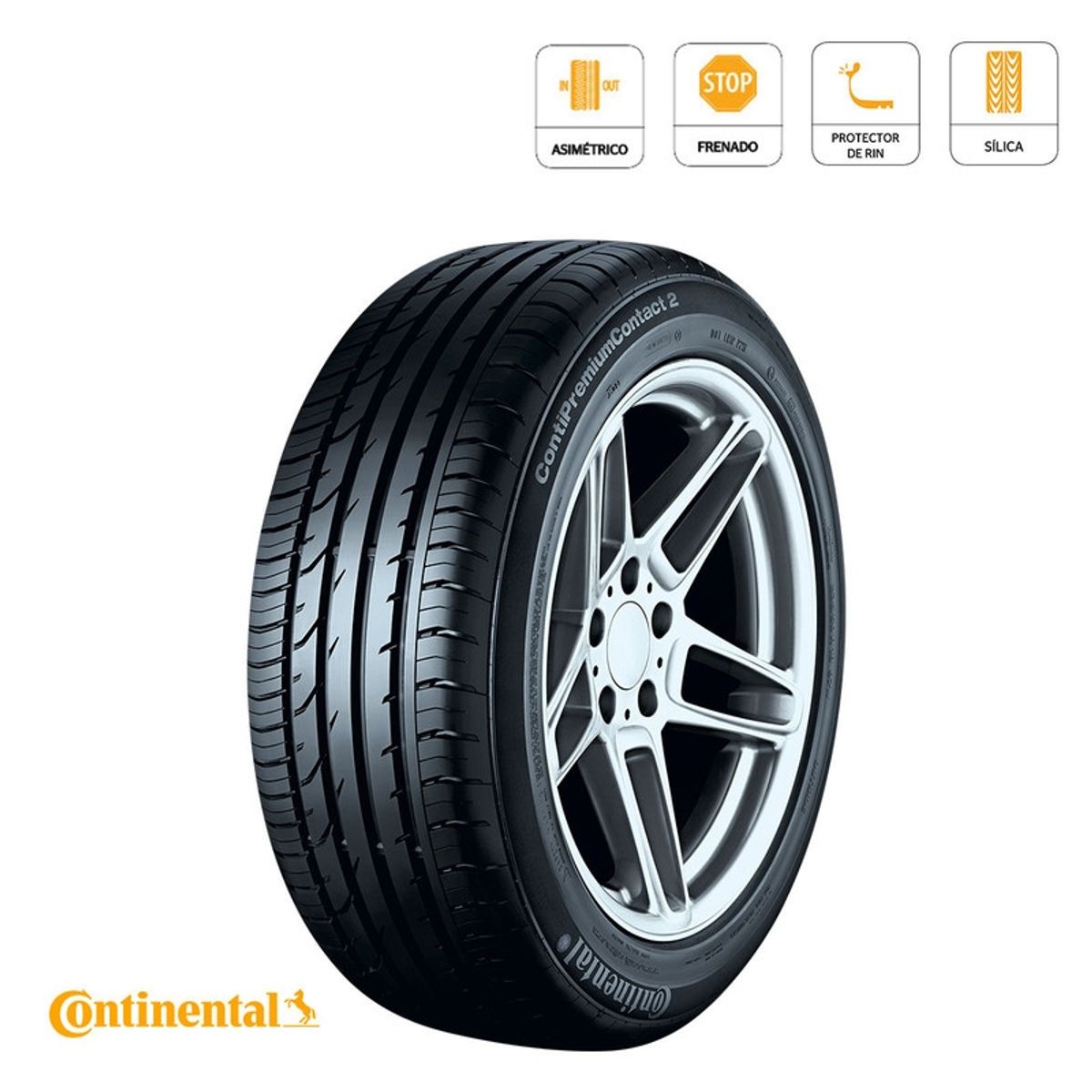 CONTINENTAL - NEUMATICO 215/45 R16 90V XL FR CONTI PREMIUM CONTACT 2 AO CONTINENTAL