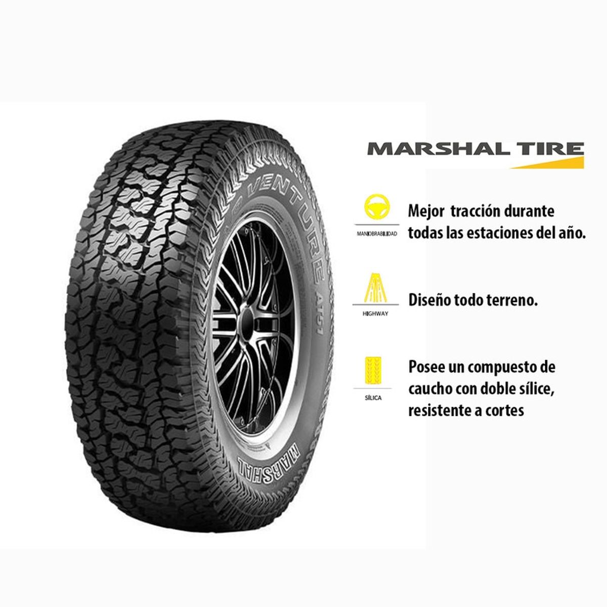 GENERICO - NEUMATICO 235/70 R16 104T AT51 MARSHAL