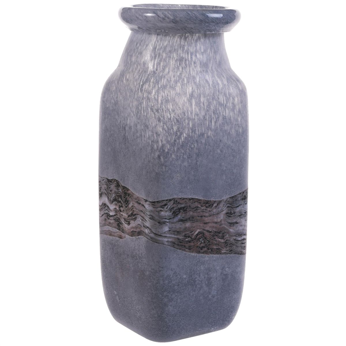 MALLORCA - Jarrón Decorativo Saturno Alto Gris