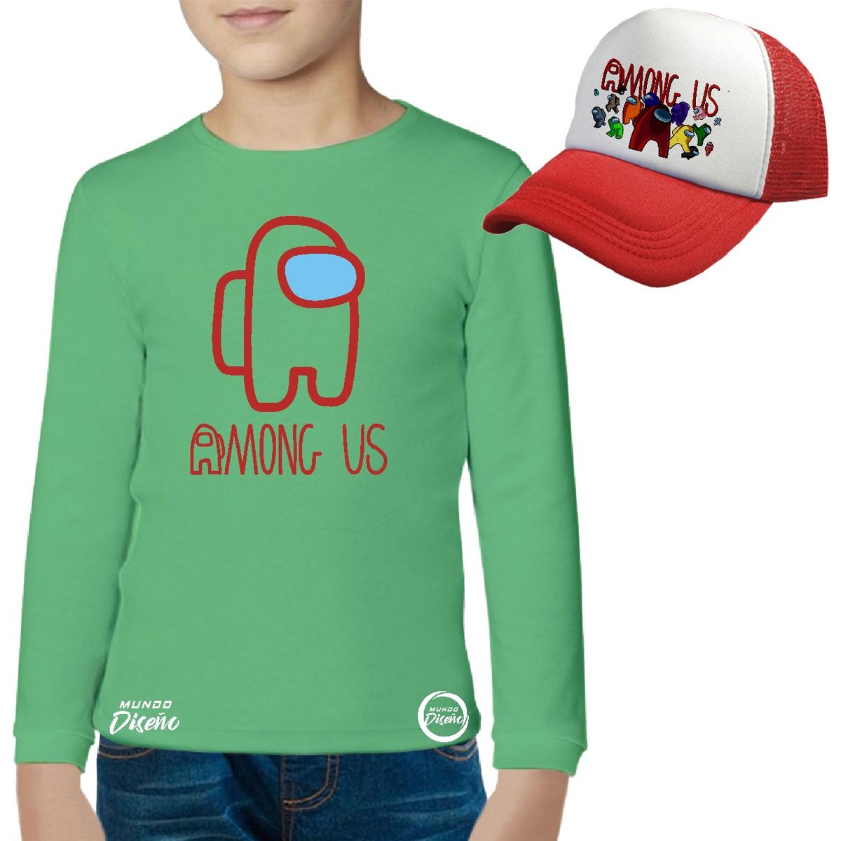 MDC - Mdc Polera Manga Larga De Niño Among us Clasico  Jockey