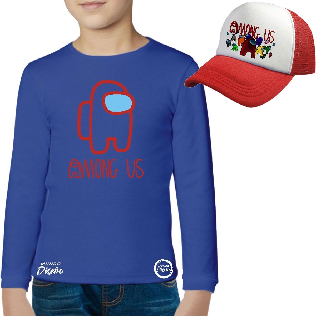 MDC - Mdc Polera Manga Larga De Niño Among us Clasico  Jockey