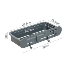 GENERICO - Repisa Organizadora para Ducha 3028-1 Gris