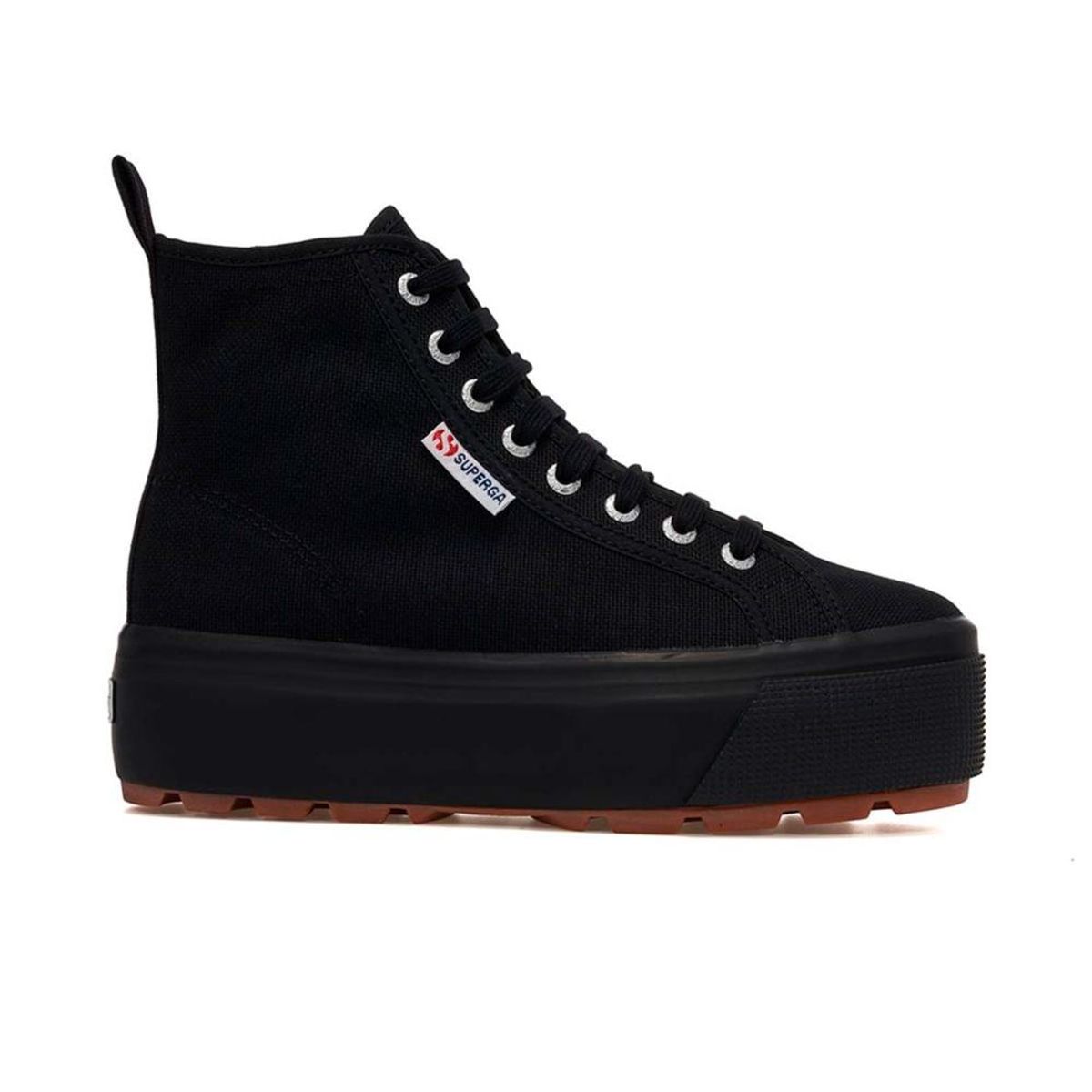 SUPERGA - Zapatilla 2708 Hi Top Tank Full Black