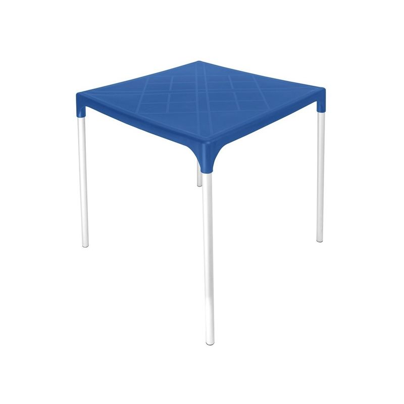 DVP - Mesa Plástica Exterior 75x70x70cm Azul DVP